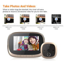 Load image into Gallery viewer, CAPTAIN digital door viewer C80 can take photos and videos
