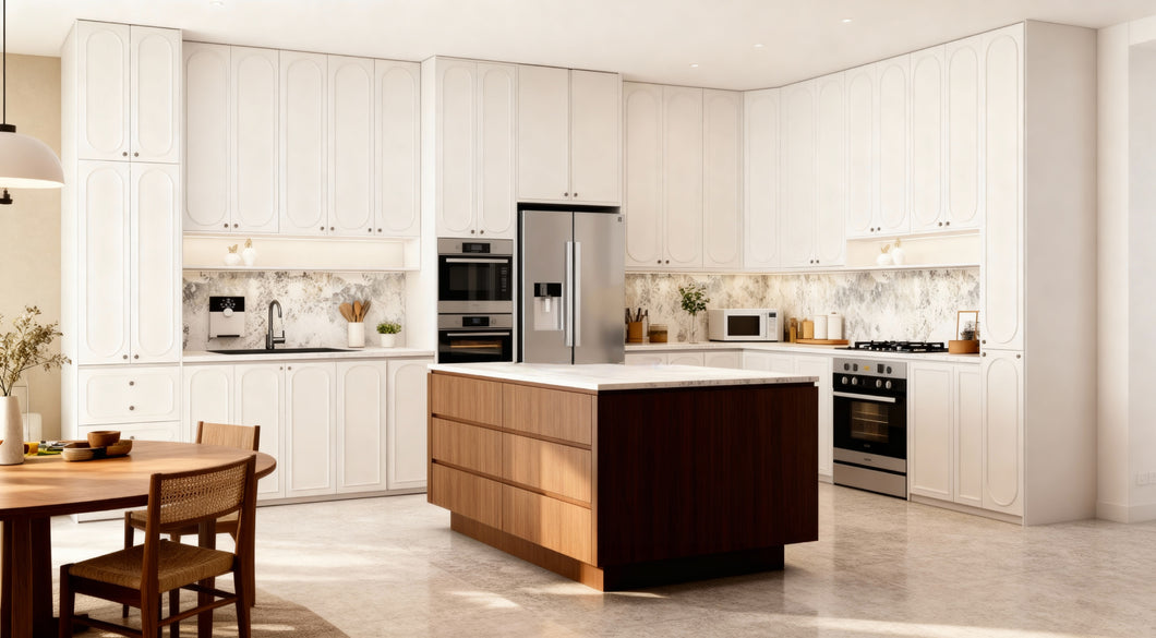 Kitchen Cabinet with Powder Coating Door