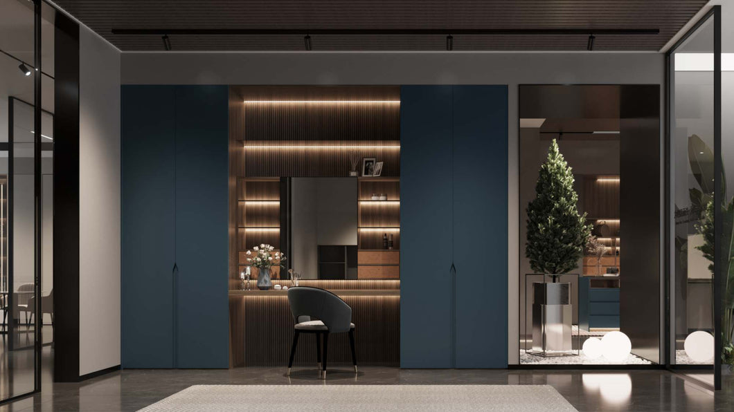 Wardrobe with Powder Coating Door