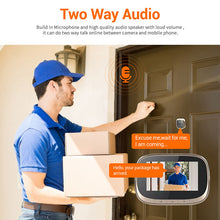Load image into Gallery viewer, CAPTAIN digital door viewer C80, two way audio smart door viewer
