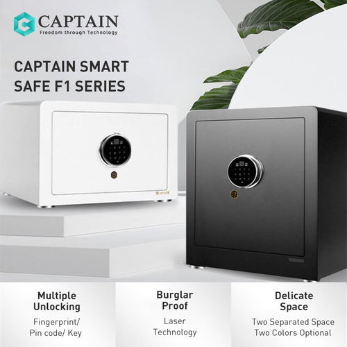 CAPTAIN smart safe box F1, the best digital home safe box