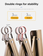 Load image into Gallery viewer, CAPTAIN aluminum wall mounted retractable laundry system double rings
