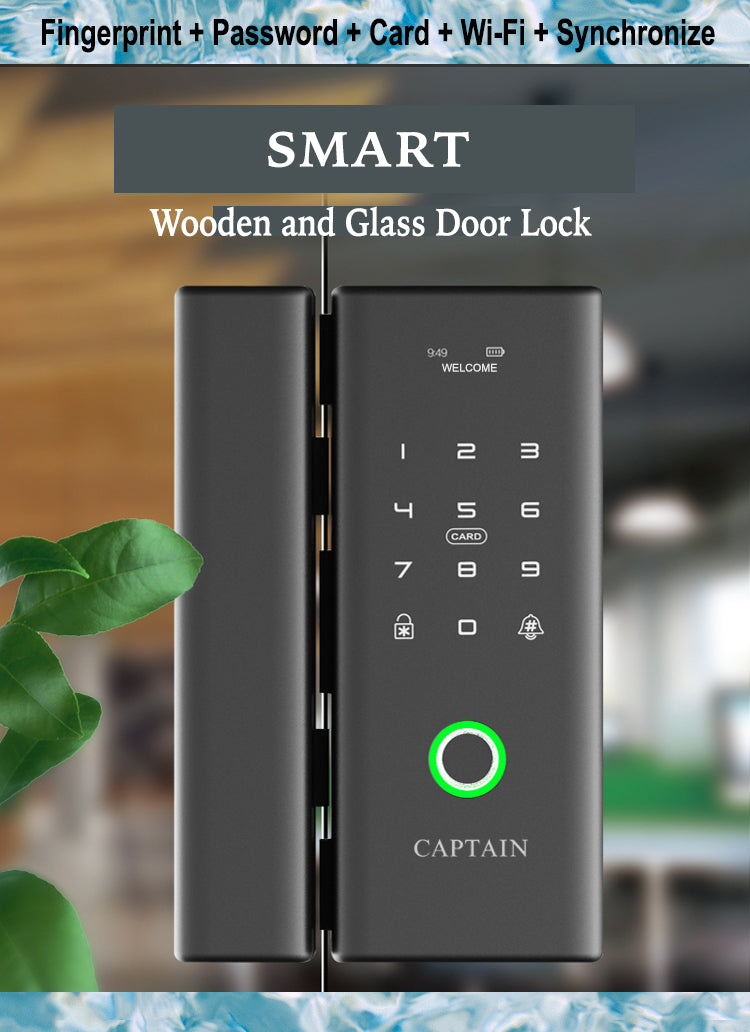 CAPTAIN Digital Lock G200, Smart Wooden and Glass Door Lock – Captain