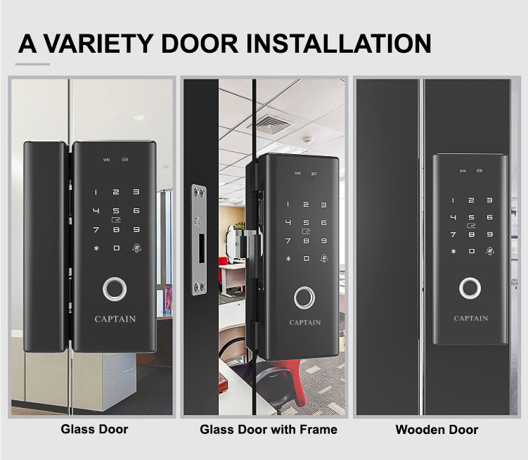 CAPTAIN Digital Lock G200, Smart Wooden and Glass Door Lock – Captain