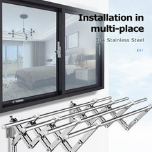 Load image into Gallery viewer, CAPTAIN stainless steel retractable laundry system, wall mounted laundry rack
